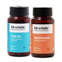 3 - HK Vitals Fish Oil 60 Softgels with Multivitamin 60 vegetarian tablets,  2 Piece(s)/Pack 