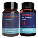 HK Vitals DHT Blocker with Biotin & Hair Vitamins for Men 30 Caps Combo