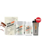 Fuel One Whey Protein Powder 1 kg Rich Chocolate & 100g Creatine Monohydrate & Daily Multivitamin 30 Tabs Combo