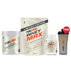 Whey Max 1kg Rich Chocolate & Creatine 100g & Multivitamin 30 Tabs Combo