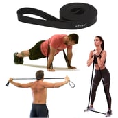 1 - Fitsy Resistance Band, Black Free Size
