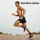 2 - Fitsy Ankle Weights, Red & Black 1.5 kg