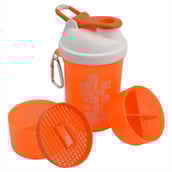 1 - Greenbee Protein Shaker,  Orange  500 ml 