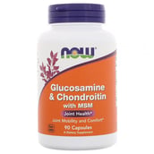 1 - Now Glucosamine & Chondroitin with MSM,  90 capsules 