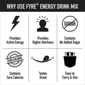 use - Fyre Energy Drink Mix,  30 sachets/pack  Assorted 
