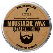 1 - Spruce Shave Club Moustache Wax Ultra Strong Hold, 50 g Cedarwood & Mandarin