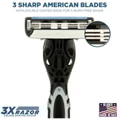2 - Spruce Shave Club 3X Shaving Razor Kit (Razor + 4 Cartridges + Razor Cover)