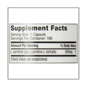 supplement - MuscleTech Platinum Carnitine,  180 capsules  Unflavoured 