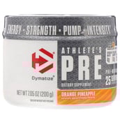 1 - Dymatize Atheletes Pre Workout, 0.44 lb Orange Pineapple