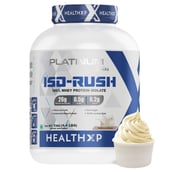 HealthXP Platinum Series Iso Rush 100% Whey Protein Isolate,  4.4 lb  Vanilla Cream 
