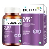 TrueBasics Sleep Easy with Melatonin Suntheanine Valerian Root L-Tryptophan, 30 capsules