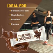 IdealFor - MuscleBlaze ChocoBar (15g Protein),  12 Piece(s)/Pack  Rich Chocolate 
