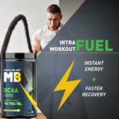 IntraWorkout - MuscleBlaze BCAA 6000,  0.88 lb  50 Servings  Pineapple 