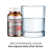 RecommendedUsage - TrueBasics Astaxanthin with 4mg AstaReal,  30 capsules 