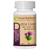 Pure Nutrition Detox Liver Milk Thistle Ultra,  60 capsules 