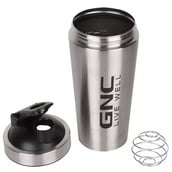 1 - GNC Strong Steel Shaker,  Silver  500 ml 