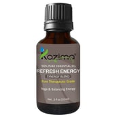 Kazima Refresh Energy Blend Essential Oil,  15 ml  for Yoga & Balancing Energy 