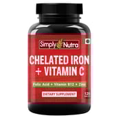 Simply Nutra Chelated Iron with Vitamin C,  120 tablet(s) 