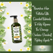 Banner - Himalayan Organics Tea Tree Shampoo,  300 ml  Purifies & Cleanses Dandruff Nourishes and Soothes the Hair & Scalp 
