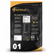 Back - MyFitFuel MFF Whey Protein 80,  2.2 lb  Café Mocha 