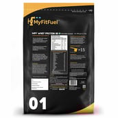 Back - MyFitFuel MFF Whey Protein 80,  1.1 lb  Chocolate Caramel 