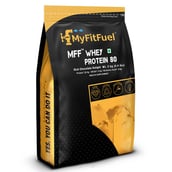 1 - MyFitFuel MFF Whey Protein 80,  4.4 lb  Rich Chocolate Delight 