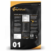 Back - MyFitFuel MFF Diet Whey Gold Protein, 1.1 lb Café Mocha