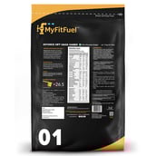 Back - MyFitFuel Advance MFF Mass Gainer,  4.4 lb  Rich Chocolate Delight 
