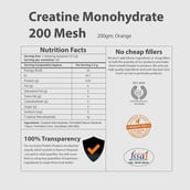 supplement - MyFitFuel Creatine Monohydrate 200 Mesh,  Orange  0.44 lb 