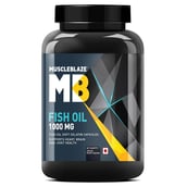 2 - MuscleBlaze Fish Oil (1000 mg) OP,  180 softgels 