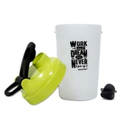 2 - Greenbee Work Dream Never Protein Shaker,  Transparent with Green Cap  500 ml 