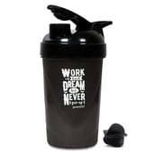 Greenbee Work Dream Never Protein Shaker,  Black with Black Cap  500 ml 