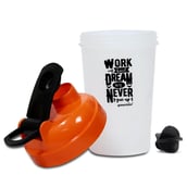 2 - Greenbee Work Dream Never Protein Shaker,  Transparent with Orange Cap  500 ml 