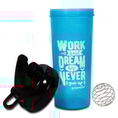 2 - Greenbee Work Dream Never Protein Shaker,  Sky Blue with Black Cap  700 ml 