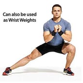 2 - Fitsy Ankle Weights (AR1901),  Black  0.5 kg 