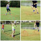 1 - Fitsy Hexagonal Agility Ring (AR2415),  Yellow  20 Inches 6 Piece 