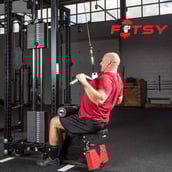 1 - Fitsy Chrome Lat Pull Down Bar,  Silver 