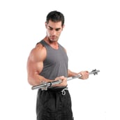 1 - Fitsy Straight Bar - 120cm,  Silver 