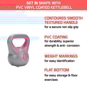 1 - Fitsy Kettelbell,  Pink  2 kg 