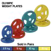 Fitsy Olympic Weight Plates for Gym (Pair), Blue 2.5 kg