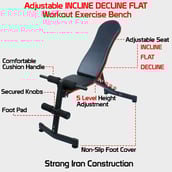 2 - Fitsy Foldable Weight Bench - FAK3308