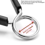 Fitsy Spring Collar - 1IN 2PC,  Silver and Black 