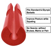 4 - Fitsy Barbell Squats Pad Red,  Red 