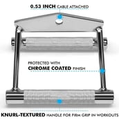 Fitsy 2Pc Cable Attachments - Chrome, Silver