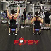 2 - Fitsy Lat Pull Down Bar - 65 cm,  Silver and Black 