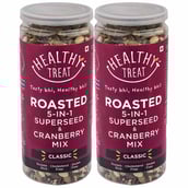 Healthy Treat Roasted 5 IN 1 Seed and Cranberry Mix (Pack of 2),  Unflavoured  0.150 kg 
