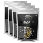 Healthy Treat Roasted Chana (Pack of 4),  Garlic Masala  0.200 kg 