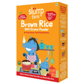 1 - Slurrp Farm 100% Organic Brown Rice Powder,  Unflavoured  0.250 kg 