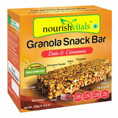 3 - NourishVitals Granola Snack Bar,  5 Piece(s)/Pack  Date & Cinnamon 
