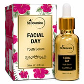 Front - St.Botanica Facial Day Youth Serum, 30 ml with Natural SPF & Vitamin C for Skin Brightening, Fairness